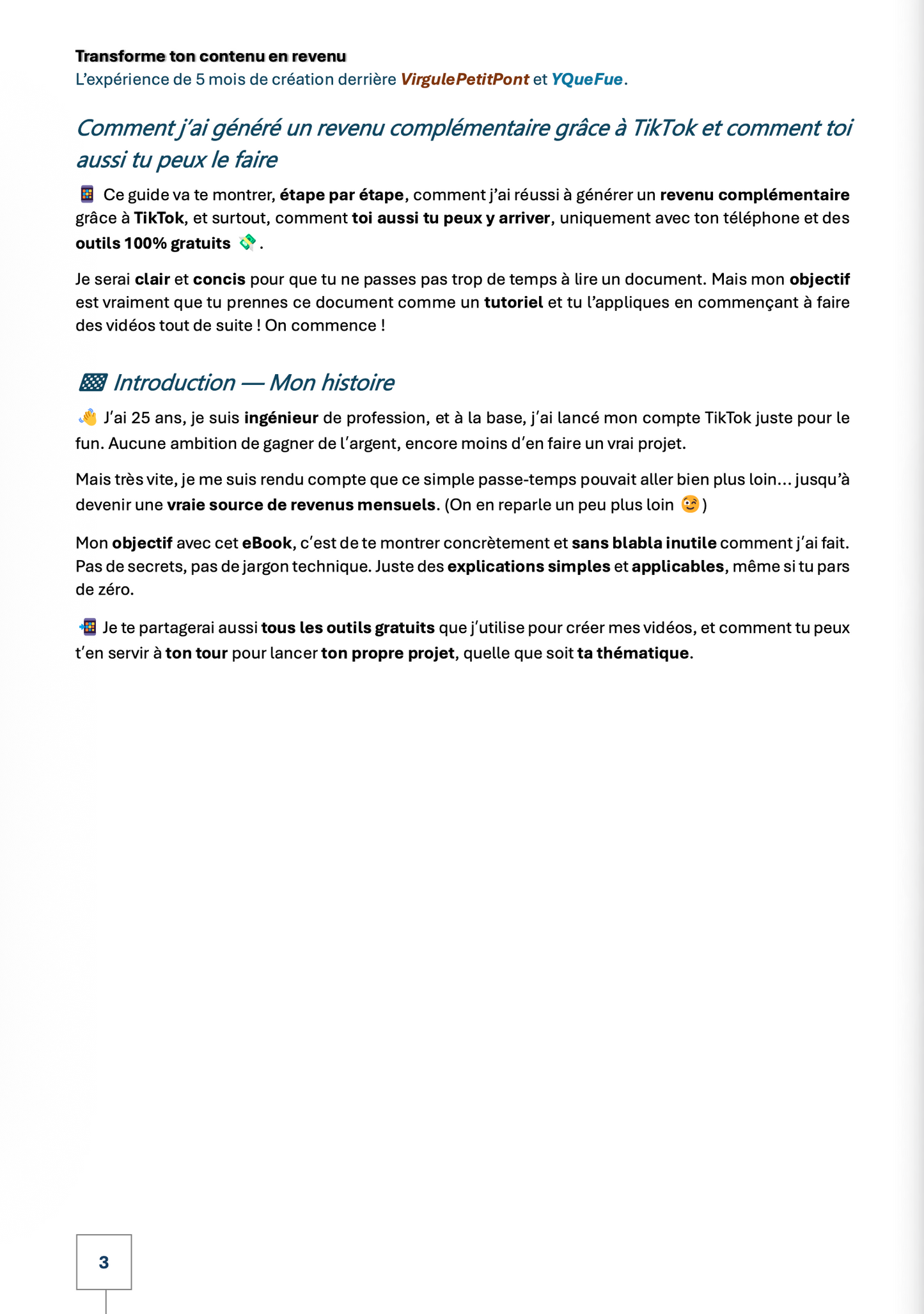 eBook VirgulePetitPont Transforme ton contenu en revenu